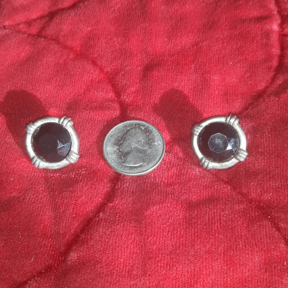 🌺SILVERTONE & BLACK Earrings